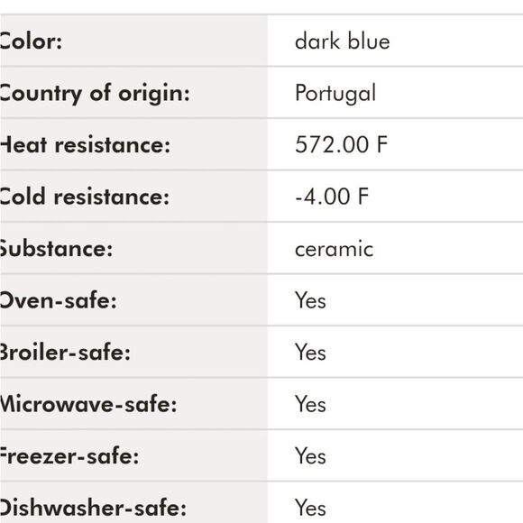 Henckels Ceramic Scalloped Pie Dish- Dark Blue - Picture 6 of 10